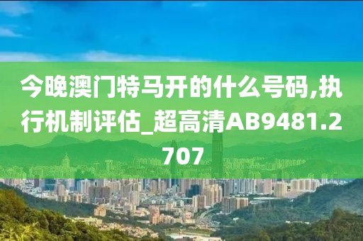 今晚澳门特马开的什么号码,执行机制评估_超高清AB9481.2707