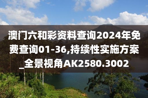澳门六和彩资料查询2024年免费查询01-36,持续性实施方案_全景视角AK2580.3002