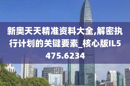 新奥天天精准资料大全,解密执行计划的关键要素_核心版IL5475.6234