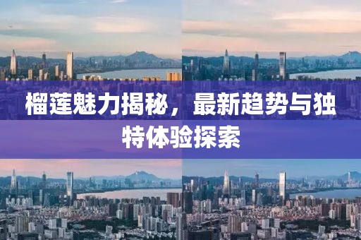 榴莲魅力揭秘，最新趋势与独特体验探索