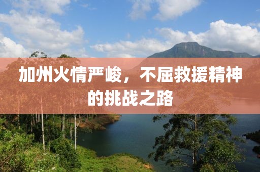 加州火情严峻，不屈救援精神的挑战之路